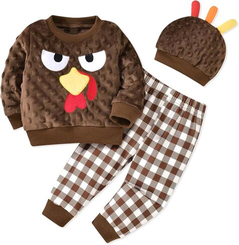 HIHA Baby Toddler Boys Thanksgiving Clothes in Saudi Arabia