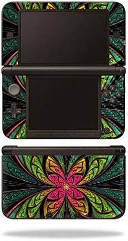 غلاف MightySkins من ألياف الكربون لجهاز Nintendo 3DS XL Original (2012-2014) - فراشة وردية | لمسة نهائية واقية ومتينة من ألياف الكربون | سهل التطبيق والإزالة وتغيير الأنماط | صنع في الولايات المتحدة الأمريكية in Saudi Arabia