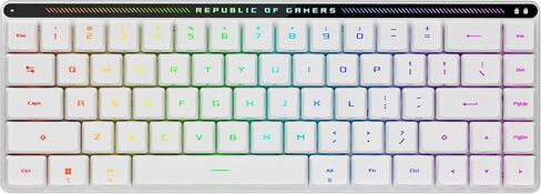 ROG Falchion Ace HFX 65% gaming keyboard with ROG HFX magnetic switches, rapid trigger toggle, 8000 Hz polling rate, three-layer dampening foam, silicone gasket mount, touch panel and protective cover in Saudi Arabia