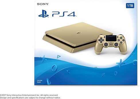 PlayStation 4 Slim 1TB Gold Console [Discontinued] [video game] (Renewed) in Saudi Arabia