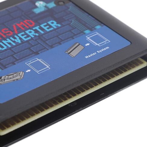 for Retron Mega Drive Converter, MS to MD Game Card Adapter Converter for Retron 5 3 2 for Mega Drive for Genesis (Black Transparent) in Kuwait