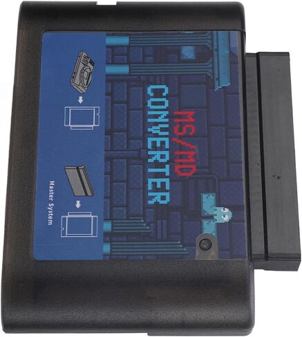 for Retron Mega Drive Converter, MS to MD Game Card Adapter Converter for Retron 5 3 2 for Mega Drive for Genesis (Black Transparent) in Kuwait