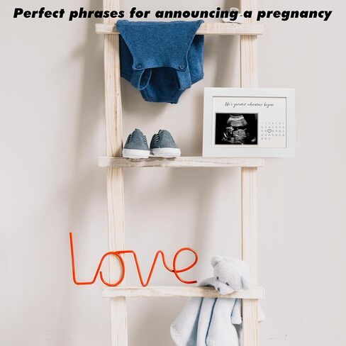 Pregnancy Announcement | Ultrasound Sonogram Picture Frame for Expecting Moms | Baby Reveal Keepsake | Ideal Baby Shower | Standard 4"x3" Frame for New Parents, Life's Greatest Adventure Begins, White in Saudi Arabia