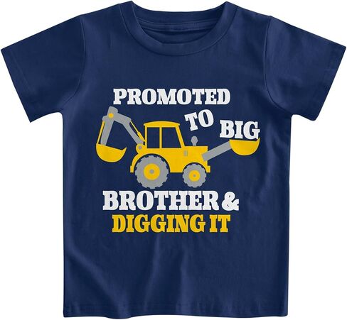 قميص Funnycokid Big Brother للأطفال الصغار تي شيرت Big Bro إعلان ملابس قصيرة الأكمام in Saudi Arabia