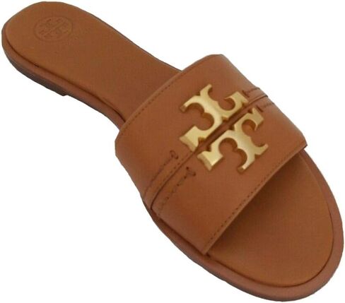 شبشب Tory Burch Everly للسيدات (أسمر - أسمر ضارب للصفرة، رقم_7) in Saudi Arabia