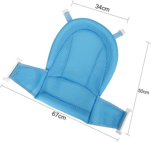 Baby Bath Seat Support Net Infant Bathtub Mesh Cushion Newborn Baby Shower Lie Seat Toddler Bathing Breathable Mat Shower Pad for 0-18 Months in Kuwait