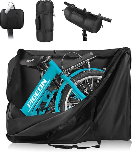 Folding Bike Travel Bag,Heavy Duty 840D Transport Bicycle Storage Carry Bag with Strong Webbing for 26-29 in Mountain 700C Road Bike MTB,Portable Folding Cycling Bags Waterproof for Airplane Shipping in Kuwait