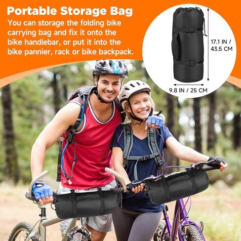 Folding Bike Travel Bag,Heavy Duty 840D Transport Bicycle Storage Carry Bag with Strong Webbing for 26-29 in Mountain 700C Road Bike MTB,Portable Folding Cycling Bags Waterproof for Airplane Shipping in Kuwait