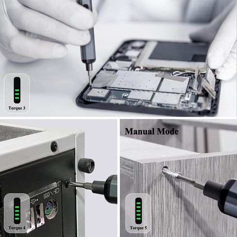 Mini Electric Screwdriver Set - 68 in 1 Power Screwdriver with Magnetic Bits - 64 S2 Universal Bits, 5 Torque Settings, 4 LED Lights - Tool Kit for Repairing Phones Cameras Laptops Watches in Saudi Arabia