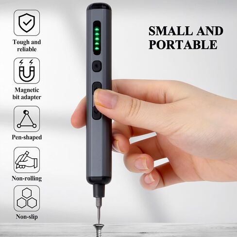 Mini Electric Screwdriver Set - 68 in 1 Power Screwdriver with Magnetic Bits - 64 S2 Universal Bits, 5 Torque Settings, 4 LED Lights - Tool Kit for Repairing Phones Cameras Laptops Watches in Saudi Arabia