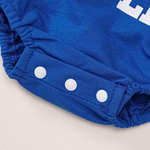 Baby Boy Half Birthday Outfit Half Way to the One Yard Line Bubble Romper Football 1/2 Birthday Clothes in Saudi Arabia