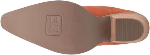 Dingo Womens Wild Child Fringe Slip Toe كاجوال فوق الركبة وكعب متوسط ​​2-3 بوصة - برتقالي in Saudi Arabia