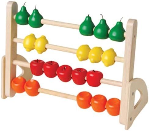 ألعاب بناءة، عداد فواكه خشبي مع إطار قائم، متعدد الألوان in Kuwait