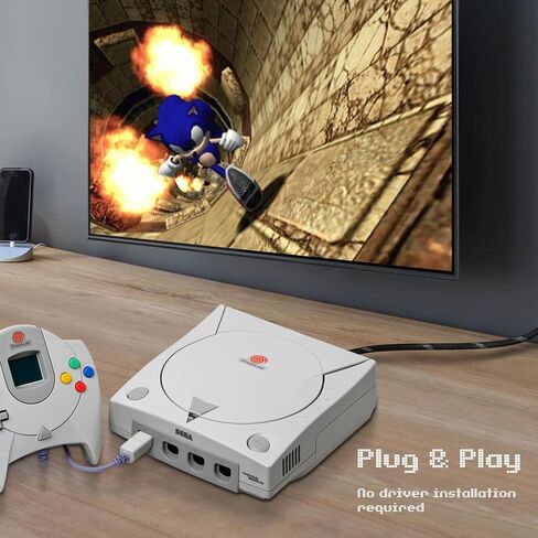 TNP Sega Dreamcast RGB/RGBs Adapter Cable Connector, Compatible to Connect Sega Dreamcast DC Game Consoles to RGB or RGBS Supported Monitors, with BNC Connectors in Saudi Arabia