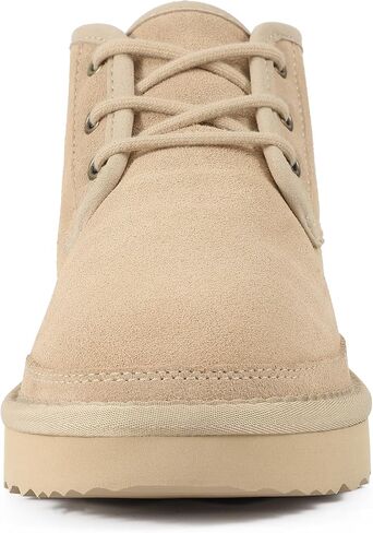 Fur Lined Ankle Boots for Women Genuine Suede Lace Up Snow Boots | Warm Comfortable Mini Boot, Soft Fuzzy Winter Short Slippers Boots in Saudi Arabia