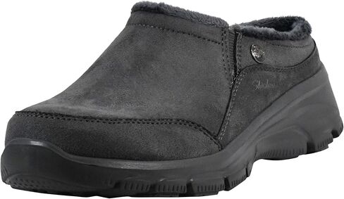 Skechers Women's Easy Going-Latte-Twin Gore Slip-on Mule, Charcoal, 8 M US in Saudi Arabia