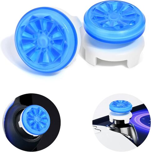 DLseego Thumb Grips Caps for PlayStation Portal Remote Player, Full Protection Anti-Slip & Anti-Scratch Anti-Fingerprint Protective Cartoon Button Cap Cover 2 Thumb Stick Caps - Black in Saudi Arabia