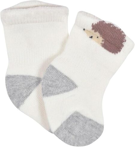 Gerber 6-Pack Baby Boys Hedgehog With Wiggle Proof Socks, 0-6 Months in Saudi Arabia