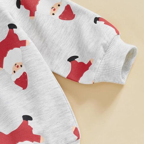 NZNDSHD Baby Boy Christmas Outfit Truck Christmas Tree Snowman Print Long Sleeve Sweatshirts Pants 2Pcs Clothes Set in Saudi Arabia