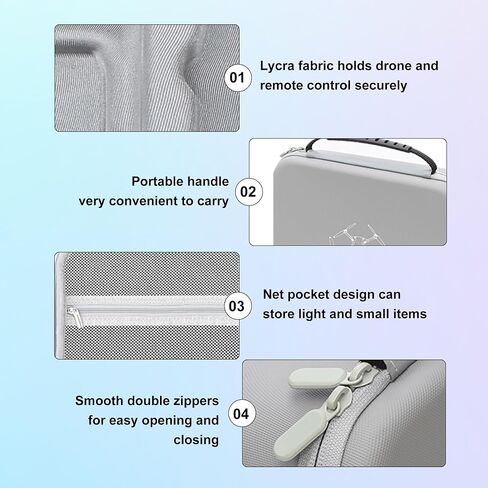 O'woda Carrying Case for DJI Mini 3 / Mini 3 Pro, Drone Travel Case Protable Storage Bag with Adjustable Shoulder Strap Compatible with DJI Mini 3 / Mini 3 Pro Accessories in Saudi Arabia