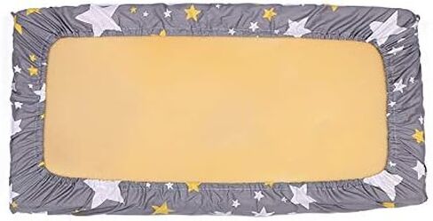 Changing Pad Cover, Stretchy Changing Table Pad Cover,100% Jersey Cotton Unisex Cradle Sheets for Baby Girl and Baby Boy, Star Pattern (grey1) in Saudi Arabia