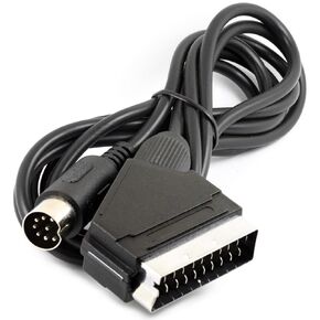 for RGB SCART TV AV Cable for Sega Genesis Megadrive 1 MD1 About 1.8 Meter 6FT (8Pins, PAL-D)