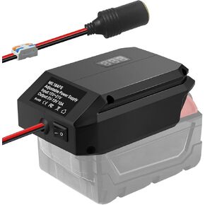 for Dewalt 20V to 12V Step Down Power Wheels Battery Adapter, 5V-13V Buck Converter Regulator, DIY Charger Converter Power Station with Cigarette Lighter Connector for Car in Kuwait