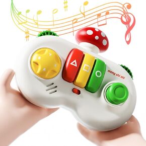 Baby Musical Light Up Toys - Interactive Mushroom Baby Piano Toys for 6 9 12 18 Months Musical Instruments for Toddlers 1-3 Cause and Effect Toys for Boys Girls Infant Sensory Montessori Gift