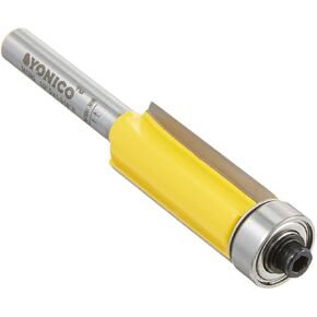 YONICO Pattern Bit Flush Trim Router Bits 1-1/4-Inch Cutting Height X 1/2-Inch 1/4-Inch Shank 14139q