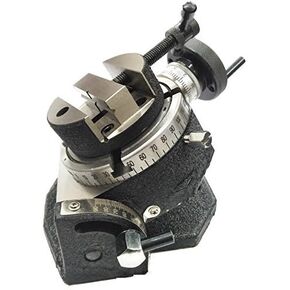 4"/100 MM TILTING MILLING INDEXING ROTARY TABLE WITH ROUND VICE-METAL WORKING (80MM ROUND VICE)