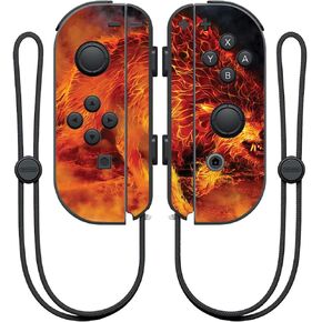 MightySkins Skin Compatible with Nintendo Joy-Con Controller - Fire Stalker | Protective, Durable, and Unique Vinyl Decal wrap Cover | Easy to Apply, Remove, and Change Styles | Made in The USA
