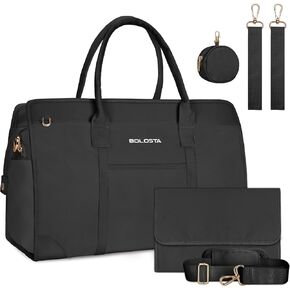 BOLOSTA Diaper Bag Tote for Women Diaper Bag with Changing Pad Hospital bag for labor and delivery Travel Maternity Bag