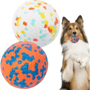 Dog Balls Tennis Ball Toys,Aggressive Chewers Dog Toys for Medium Large Dogs Interactive Durable Bouncy Dog Chew Balls Water Toy Fetch Balls Rottweiler,Emotional Support Ball for All Dog Breeds