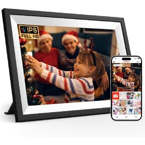 Frameo 10.1 inch WiFi Digital Picture Frame, IPS Touch Screen Smart Cloud Digital Photo Frame with 32GB Storage, Auto-Rotate, Wall-Mounted, Slideshow, Share Photos/Videos Instantly via Frameo App