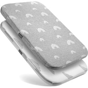 Baby Bassinet Mattress Topper, Waterproof Replacement Pad with Removable & Washable Mattress Covers (for Maxi-COSI Lora)