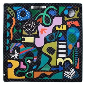 Large Waterproof Playmat for Babies, Toddler, Kids, Boys & Girls - Lightweight, Portable & Foldable Baby Play Mat - Waterproof Activity Playmats - Rock Candy Design - Large
