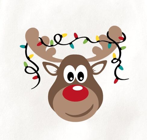 Christmas Shirt for Kids Toddler Boys Girls Rudolph The Red Nose Reindeer T-Shirts Short Sleeve Holiday Tee in Kuwait