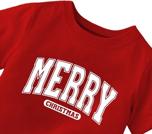 Christmas Shirt for Kids Toddler Boys Girls Rudolph The Red Nose Reindeer T-Shirts Short Sleeve Holiday Tee in Kuwait