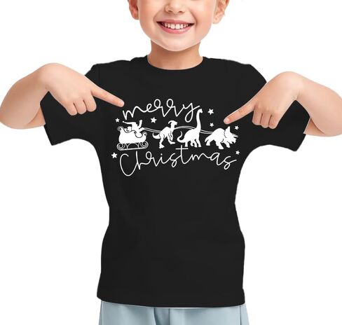 Christmas Shirt for Kids Toddler Boys Girls Rudolph The Red Nose Reindeer T-Shirts Short Sleeve Holiday Tee in Kuwait