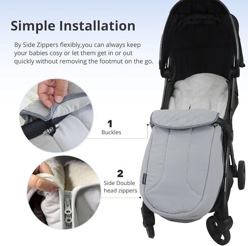 Winter Stroller Accessories: Cozy Bunting Bags for Strollers and Warm Car Sleeping Bags, Along with Cold-Proof Leather Gloves for Baby Pushchairs to Keep You and Your Baby Warm in Saudi Arabia