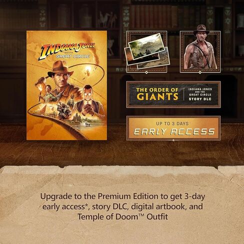 Indiana Jones and the Great Circle [الشراء المسبق] - الإصدار القياسي - Xbox وWindows 10 [الرمز الرقمي] in Saudi Arabia