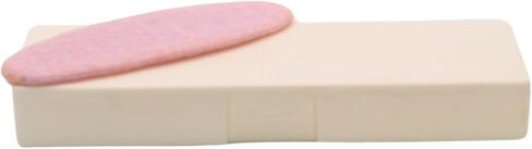 Crush-Proof Rice Rusk Baby Teether Cookie Holder: Diaper Bag Essential (White) in Saudi Arabia