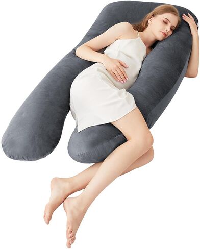 Pregnancy Pillows for Sleeping, U Shaped Lower Pack Pain Breathable Maternity Pillow for Pregnant Women on Feeding，Sleeping, or Reading in Saudi Arabia