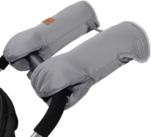 قفازات Zooawa لعربة الأطفال، كمامة يد عالمية لعربة الأطفال مع الصوف القطبي الدافئ، وقفازات لعربة الأطفال بتصميم فيلكرو، وقفازات عربة أطفال مقاومة للماء والثلج لملحقات عربة الأطفال، نيلي in Kuwait