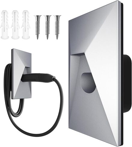 EV Charger Holder, Wall-Mount Connector Nozzle Holster Dock for SAE J1772, Adjustable EV Charging Control Box Holder & EV Cable Organizer, EV Charger Cable Holder (2 Pack) in Saudi Arabia