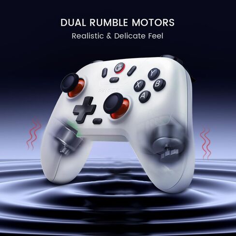 GameSir Nova Lite Wireless Controller – 2.4G & Bluetooth Gamepad for Windows PC, iPhone, Android, Switch & Steam Deck – Hall Effect Triggers, Turbo Function, Rumble Vibration (Stellar White) in Kuwait
