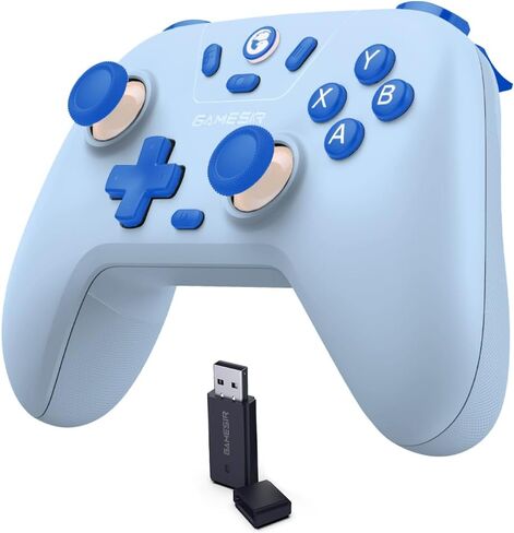 GameSir Nova Lite Wireless Controller – 2.4G & Bluetooth Gamepad for Windows PC, iPhone, Android, Switch & Steam Deck – Hall Effect Triggers, Turbo Function, Rumble Vibration (Stellar White) in Kuwait