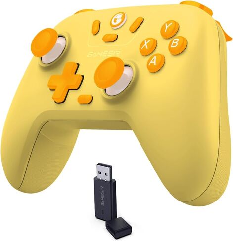 GameSir Nova Lite Wireless Controller – 2.4G & Bluetooth Gamepad for Windows PC, iPhone, Android, Switch & Steam Deck – Hall Effect Triggers, Turbo Function, Rumble Vibration (Stellar White) in Kuwait