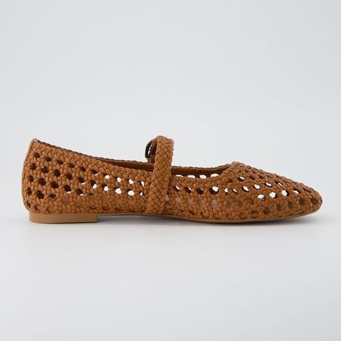 حذاء CUSHIONAIRE النسائي من Weston Woven Mary Jane مسطح + إسفنج يحتفظ بالشكل، متوفر بعرض واسع in Saudi Arabia