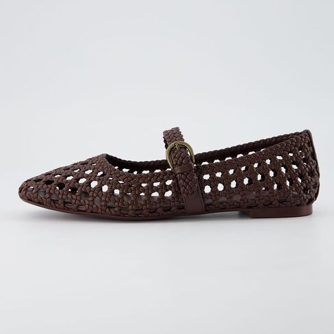 حذاء CUSHIONAIRE النسائي من Weston Woven Mary Jane مسطح + إسفنج يحتفظ بالشكل، متوفر بعرض واسع in Saudi Arabia